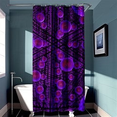 Spheres Combs Structure Regulation Shower Curtain 36  X 72  (stall)  by Simbadda