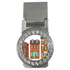 City Buildings Brick Architecture Money Clips (cz)  by Simbadda