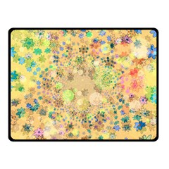 Flowers Color Colorful Watercolour Double Sided Fleece Blanket (small)  by Simbadda