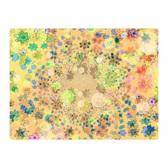 Flowers Color Colorful Watercolour Double Sided Flano Blanket (mini)  by Simbadda