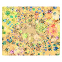 Flowers Color Colorful Watercolour Double Sided Flano Blanket (small)  by Simbadda