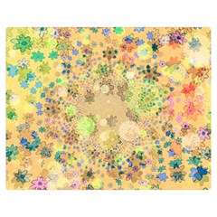 Flowers Color Colorful Watercolour Double Sided Flano Blanket (medium)  by Simbadda