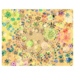 Flowers Color Colorful Watercolour Double Sided Flano Blanket (Medium)  60 x50  Blanket Back