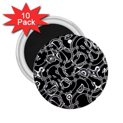 Unfinishedbusiness Black On White 2 25  Magnets (10 Pack)  by designsbyamerianna