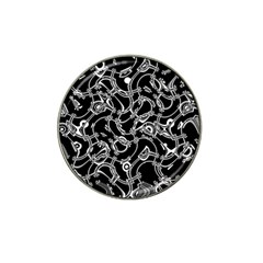 Unfinishedbusiness Black On White Hat Clip Ball Marker (10 Pack) by designsbyamerianna