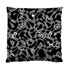 Unfinishedbusiness Black On White Standard Cushion Case (two Sides) by designsbyamerianna