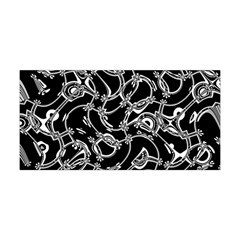 Unfinishedbusiness Black On White Yoga Headband