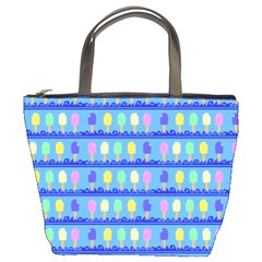 Ice Cream Bar Pattern Bucket Bag by bloomingvinedesign