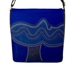 Whales Tale Flap Closure Messenger Bag (l)