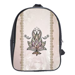 Elegant Decorative Mandala Design School Bag (xl) by FantasyWorld7