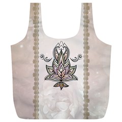 Elegant Decorative Mandala Design Full Print Recycle Bag (xl) by FantasyWorld7