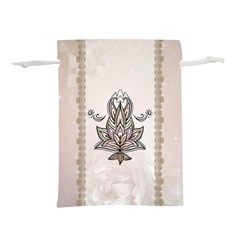 Elegant Decorative Mandala Design Lightweight Drawstring Pouch (l)