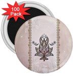 Elegant Decorative Mandala Design 3  Magnets (100 pack) Front