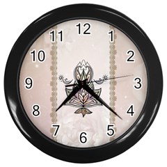 Elegant Decorative Mandala Design Wall Clock (black) by FantasyWorld7