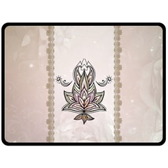 Elegant Decorative Mandala Design Fleece Blanket (large)  by FantasyWorld7