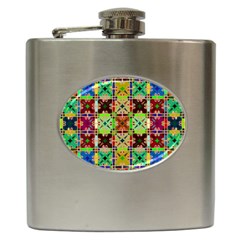 O 1 Hip Flask (6 Oz) by ArtworkByPatrick