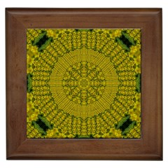 Flowers In Yellow For Love Of The Nature Framed Tile by pepitasart