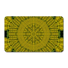 Flowers In Yellow For Love Of The Nature Magnet (rectangular) by pepitasart