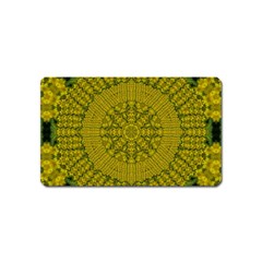 Flowers In Yellow For Love Of The Nature Magnet (name Card) by pepitasart