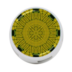 Flowers In Yellow For Love Of The Nature 4-port Usb Hub (one Side) by pepitasart