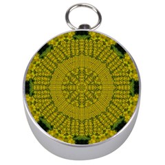 Flowers In Yellow For Love Of The Nature Silver Compasses by pepitasart