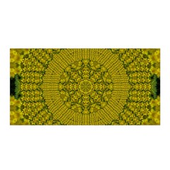 Flowers In Yellow For Love Of The Nature Satin Wrap by pepitasart