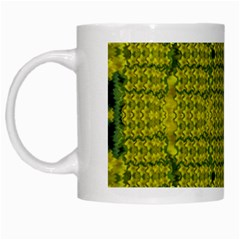 Flowers In Yellow For Love Of The Decorative White Mugs by pepitasart