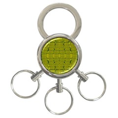 Flowers In Yellow For Love Of The Decorative 3-ring Key Chain by pepitasart