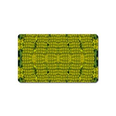 Flowers In Yellow For Love Of The Decorative Magnet (name Card) by pepitasart