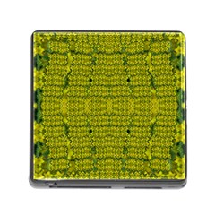 Flowers In Yellow For Love Of The Decorative Memory Card Reader (square 5 Slot) by pepitasart