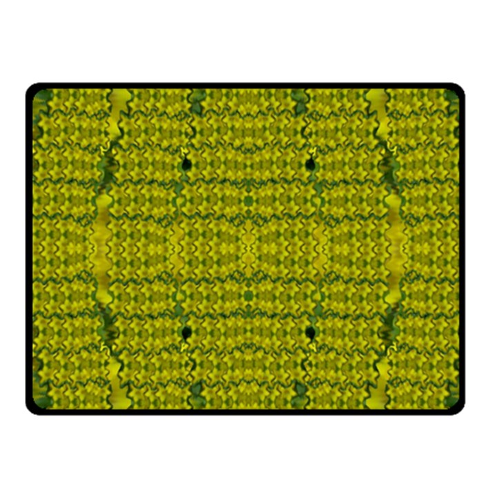 Flowers In Yellow For Love Of The Decorative Fleece Blanket (Small)