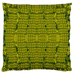 Flowers In Yellow For Love Of The Decorative Standard Flano Cushion Case (one Side) by pepitasart