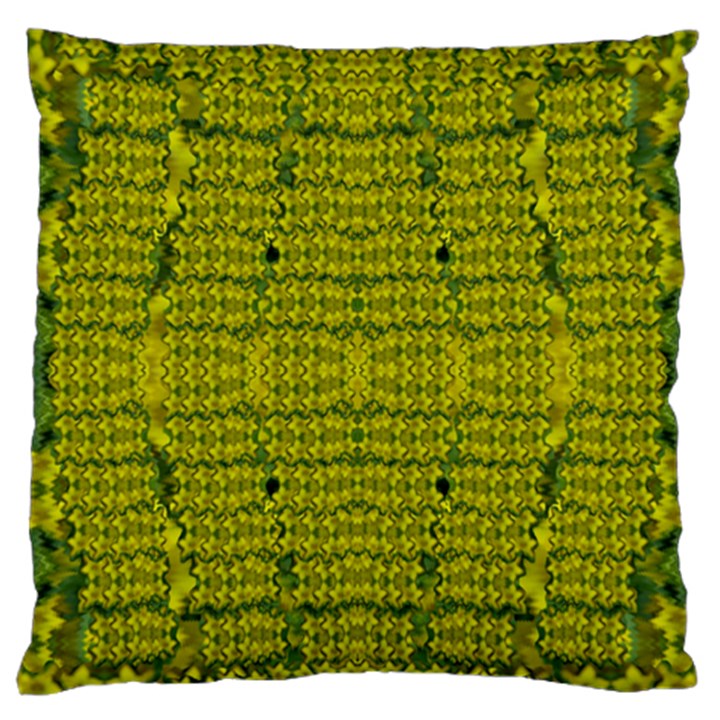 Flowers In Yellow For Love Of The Decorative Standard Flano Cushion Case (One Side)