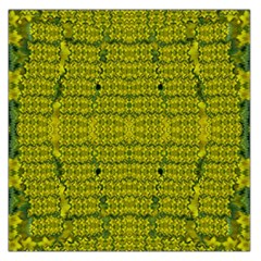 Flowers In Yellow For Love Of The Decorative Large Satin Scarf (square) by pepitasart