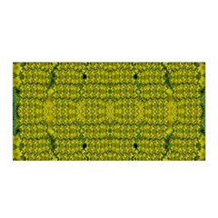 Flowers In Yellow For Love Of The Decorative Satin Wrap by pepitasart