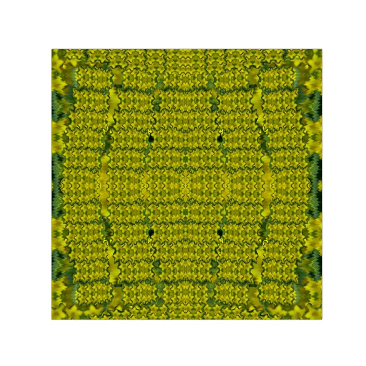 Flowers In Yellow For Love Of The Decorative Small Satin Scarf (Square)