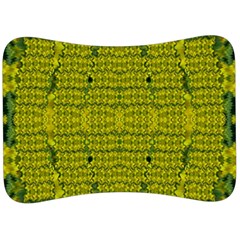 Flowers In Yellow For Love Of The Decorative Velour Seat Head Rest Cushion by pepitasart