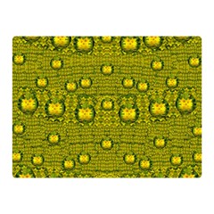 Flower Island With A Sunrise So Peaceful Double Sided Flano Blanket (mini)  by pepitasart