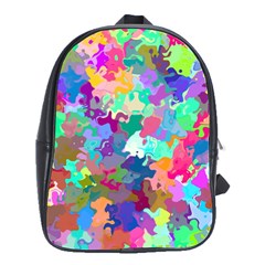 Colorful Spots                                   School Bag (large) by LalyLauraFLM