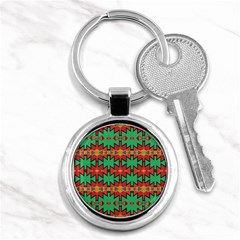 Tribal Pattern                                    Key Chain (round) by LalyLauraFLM