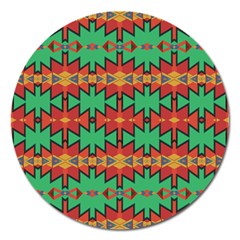 Tribal Pattern                                    Magnet 5  (round) by LalyLauraFLM