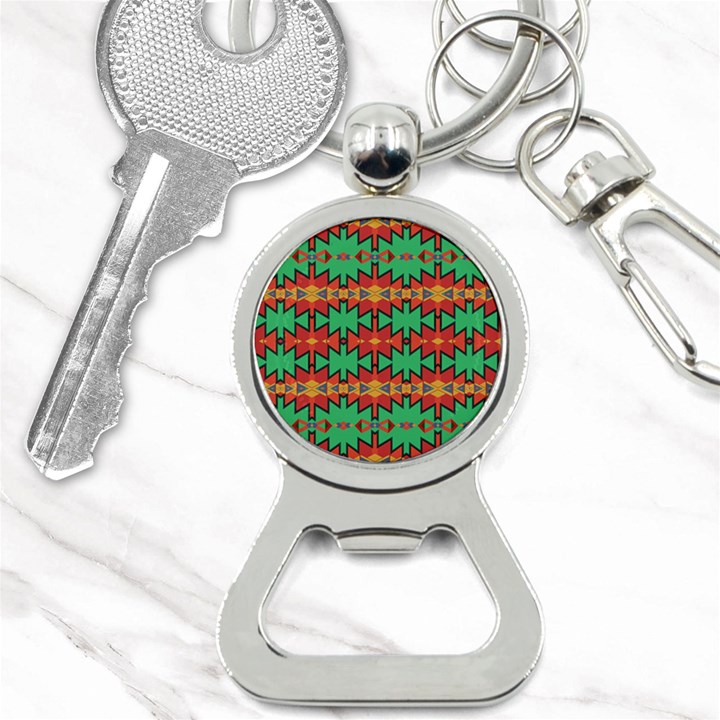 Tribal pattern                                    Bottle Opener Key Chain