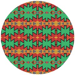 Tribal Pattern                                 Wooden Puzzle Round