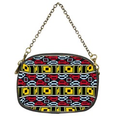 Rectangles And Other Shapes Pattern                                    Chain Purse (two Sides) by LalyLauraFLM