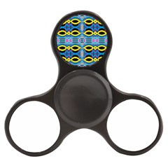 Yellow And Blue Ovals                                    Finger Spinner by LalyLauraFLM