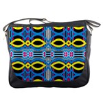 Yellow and blue ovals                                     Messenger Bag Front