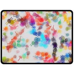 Paint Splashes Canvas                                     Fleece Blanket by LalyLauraFLM