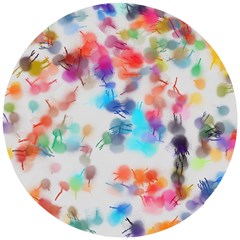 Paint Splashes Canvas                                   Wooden Puzzle Round