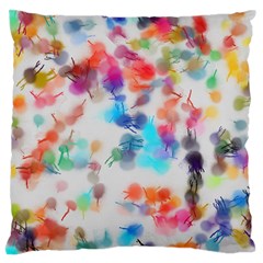 Paint Splashes Canvas                                     Standard Flano Cushion Case (two Sides) by LalyLauraFLM