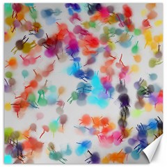 Paint Splashes Canvas                                      Canvas 12  X 12  by LalyLauraFLM